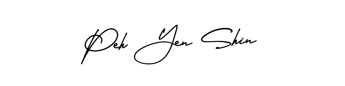 Design your own signature with our free online signature maker. With this signature software, you can create a handwritten (AmerikaSignatureDemo-Regular) signature for name Peh Yen Shin. Peh Yen Shin signature style 3 images and pictures png