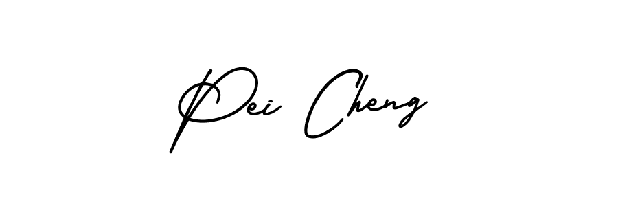 Make a beautiful signature design for name Pei Cheng. With this signature (AmerikaSignatureDemo-Regular) style, you can create a handwritten signature for free. Pei Cheng signature style 3 images and pictures png