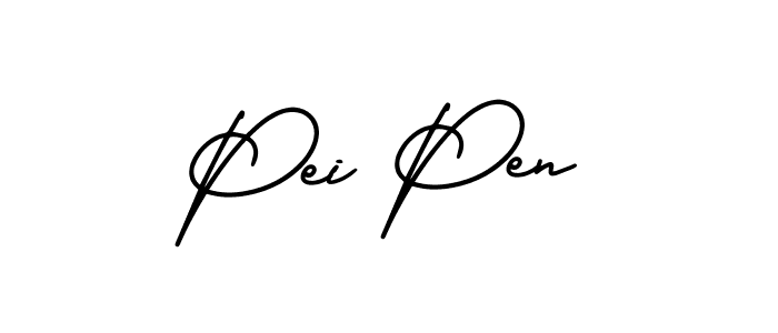 Design your own signature with our free online signature maker. With this signature software, you can create a handwritten (AmerikaSignatureDemo-Regular) signature for name Pei Pen. Pei Pen signature style 3 images and pictures png