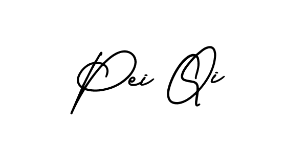 How to Draw Pei Qi signature style? AmerikaSignatureDemo-Regular is a latest design signature styles for name Pei Qi. Pei Qi signature style 3 images and pictures png