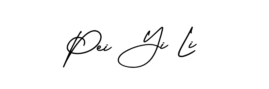 How to make Pei Yi Li signature? AmerikaSignatureDemo-Regular is a professional autograph style. Create handwritten signature for Pei Yi Li name. Pei Yi Li signature style 3 images and pictures png