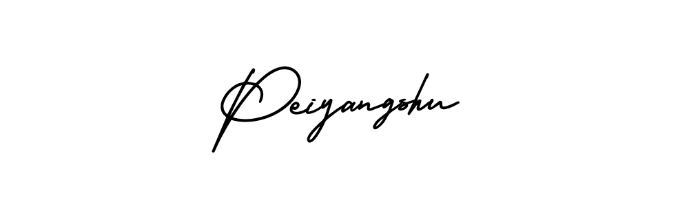You should practise on your own different ways (AmerikaSignatureDemo-Regular) to write your name (Peiyangshu) in signature. don't let someone else do it for you. Peiyangshu signature style 3 images and pictures png