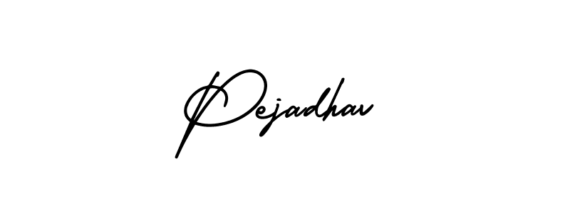 It looks lik you need a new signature style for name Pejadhav. Design unique handwritten (AmerikaSignatureDemo-Regular) signature with our free signature maker in just a few clicks. Pejadhav signature style 3 images and pictures png