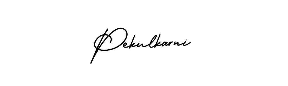 if you are searching for the best signature style for your name Pekulkarni. so please give up your signature search. here we have designed multiple signature styles  using AmerikaSignatureDemo-Regular. Pekulkarni signature style 3 images and pictures png