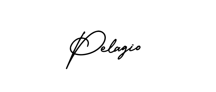 Pelagio stylish signature style. Best Handwritten Sign (AmerikaSignatureDemo-Regular) for my name. Handwritten Signature Collection Ideas for my name Pelagio. Pelagio signature style 3 images and pictures png