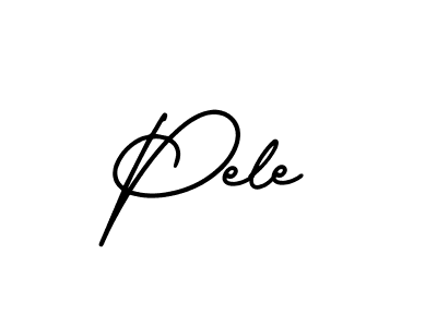 You should practise on your own different ways (AmerikaSignatureDemo-Regular) to write your name (Pele) in signature. don't let someone else do it for you. Pele signature style 3 images and pictures png