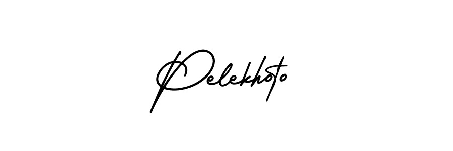 Create a beautiful signature design for name Pelekhoto. With this signature (AmerikaSignatureDemo-Regular) fonts, you can make a handwritten signature for free. Pelekhoto signature style 3 images and pictures png