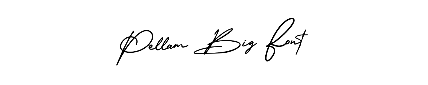 How to make Pellam Big Font name signature. Use AmerikaSignatureDemo-Regular style for creating short signs online. This is the latest handwritten sign. Pellam Big Font signature style 3 images and pictures png