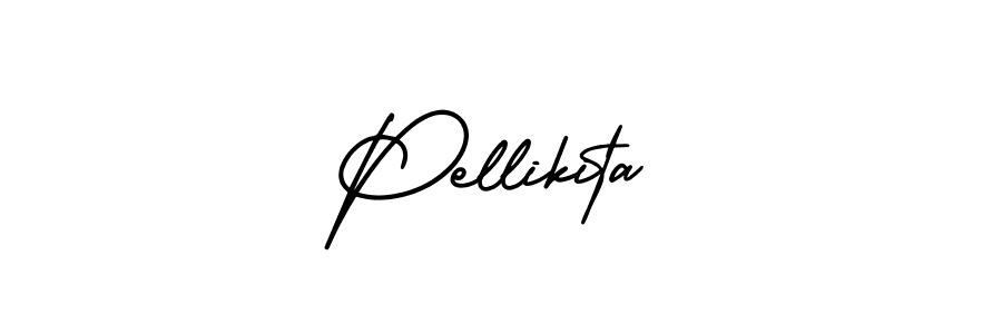 Design your own signature with our free online signature maker. With this signature software, you can create a handwritten (AmerikaSignatureDemo-Regular) signature for name Pellikita. Pellikita signature style 3 images and pictures png