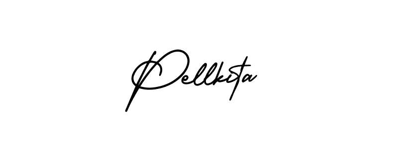 Use a signature maker to create a handwritten signature online. With this signature software, you can design (AmerikaSignatureDemo-Regular) your own signature for name Pellkita. Pellkita signature style 3 images and pictures png