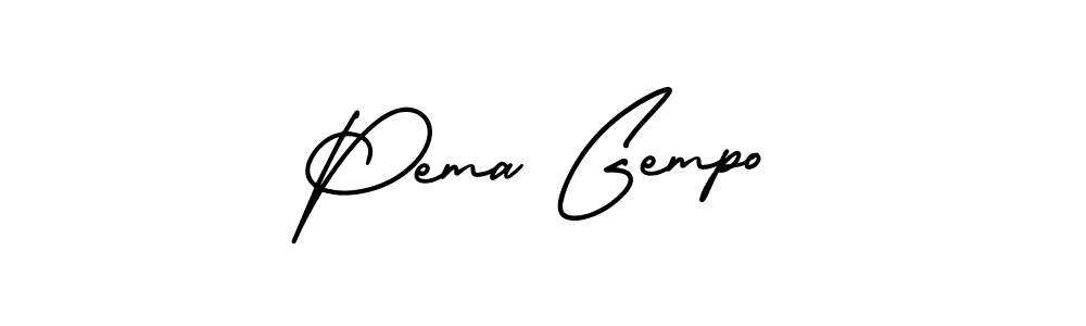 How to make Pema Gempo signature? AmerikaSignatureDemo-Regular is a professional autograph style. Create handwritten signature for Pema Gempo name. Pema Gempo signature style 3 images and pictures png