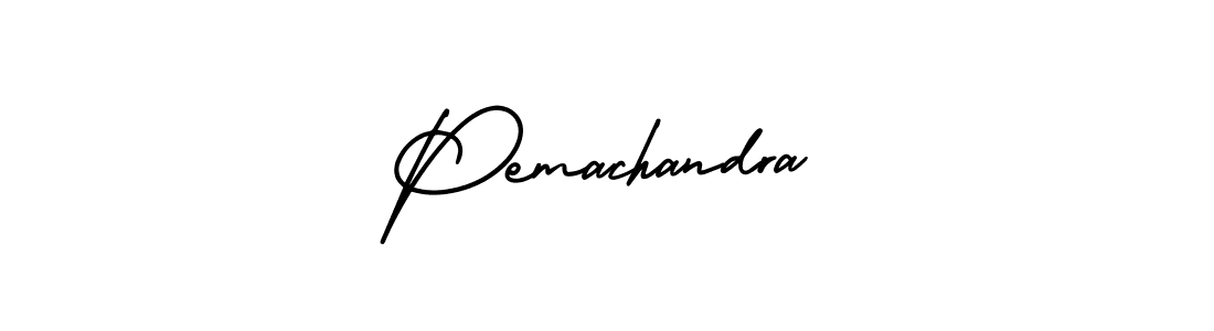 Pemachandra stylish signature style. Best Handwritten Sign (AmerikaSignatureDemo-Regular) for my name. Handwritten Signature Collection Ideas for my name Pemachandra. Pemachandra signature style 3 images and pictures png