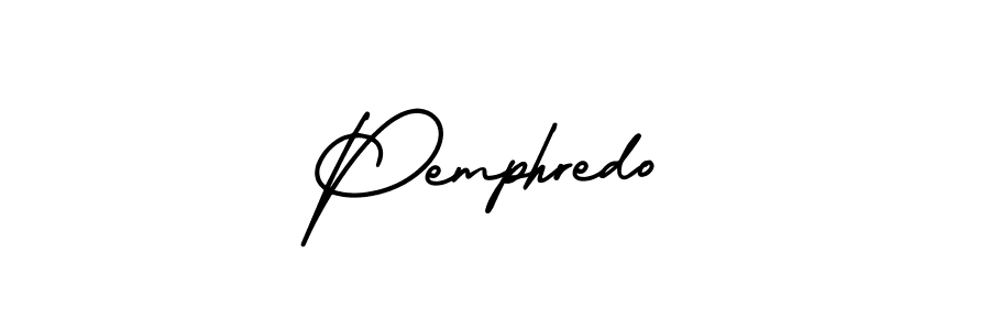 It looks lik you need a new signature style for name Pemphredo. Design unique handwritten (AmerikaSignatureDemo-Regular) signature with our free signature maker in just a few clicks. Pemphredo signature style 3 images and pictures png