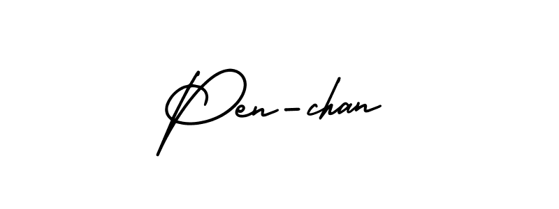 Create a beautiful signature design for name Pen-chan. With this signature (AmerikaSignatureDemo-Regular) fonts, you can make a handwritten signature for free. Pen-chan signature style 3 images and pictures png