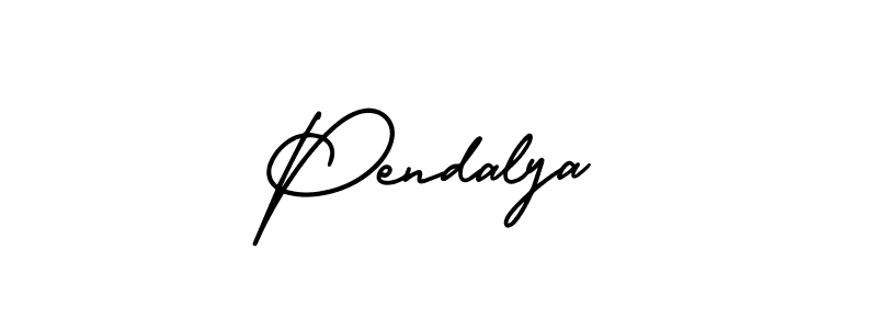 Create a beautiful signature design for name Pendalya. With this signature (AmerikaSignatureDemo-Regular) fonts, you can make a handwritten signature for free. Pendalya signature style 3 images and pictures png