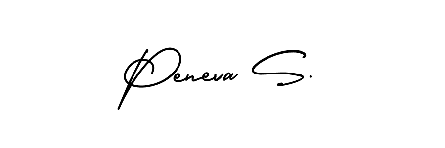 Make a beautiful signature design for name Peneva S.. With this signature (AmerikaSignatureDemo-Regular) style, you can create a handwritten signature for free. Peneva S. signature style 3 images and pictures png