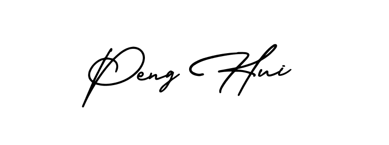 It looks lik you need a new signature style for name Peng Hui. Design unique handwritten (AmerikaSignatureDemo-Regular) signature with our free signature maker in just a few clicks. Peng Hui signature style 3 images and pictures png