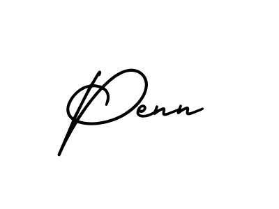 Use a signature maker to create a handwritten signature online. With this signature software, you can design (AmerikaSignatureDemo-Regular) your own signature for name Penn. Penn signature style 3 images and pictures png
