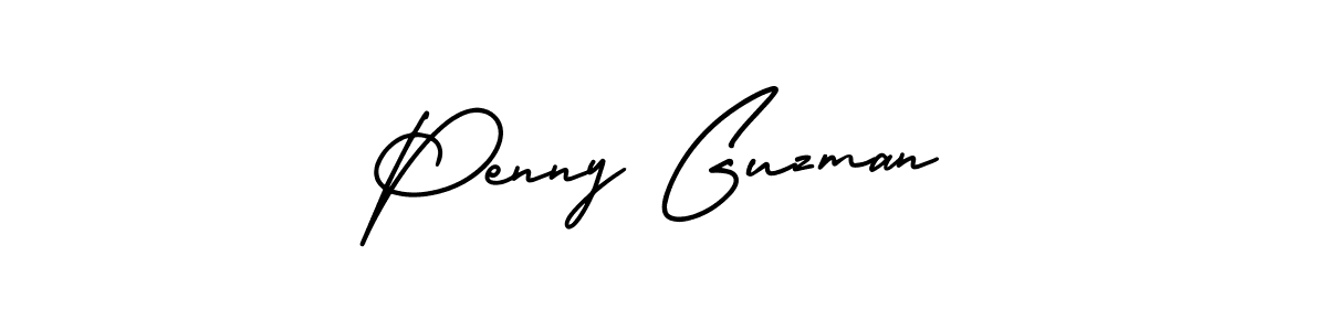 AmerikaSignatureDemo-Regular is a professional signature style that is perfect for those who want to add a touch of class to their signature. It is also a great choice for those who want to make their signature more unique. Get Penny Guzman name to fancy signature for free. Penny Guzman signature style 3 images and pictures png