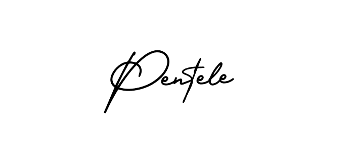 Pentele stylish signature style. Best Handwritten Sign (AmerikaSignatureDemo-Regular) for my name. Handwritten Signature Collection Ideas for my name Pentele. Pentele signature style 3 images and pictures png