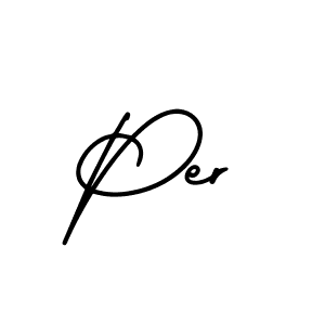 Create a beautiful signature design for name Per. With this signature (AmerikaSignatureDemo-Regular) fonts, you can make a handwritten signature for free. Per signature style 3 images and pictures png