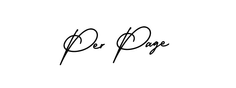 You should practise on your own different ways (AmerikaSignatureDemo-Regular) to write your name (Per Page) in signature. don't let someone else do it for you. Per Page signature style 3 images and pictures png