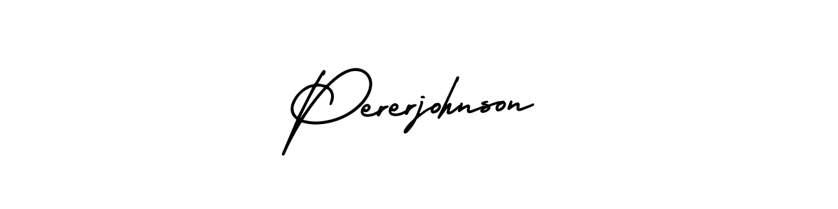 How to Draw Pererjohnson signature style? AmerikaSignatureDemo-Regular is a latest design signature styles for name Pererjohnson. Pererjohnson signature style 3 images and pictures png