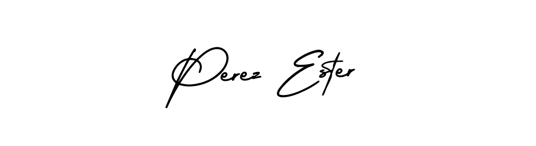 Similarly AmerikaSignatureDemo-Regular is the best handwritten signature design. Signature creator online .You can use it as an online autograph creator for name Perez Ester. Perez Ester signature style 3 images and pictures png