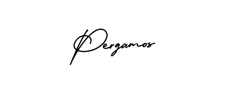 Make a beautiful signature design for name Pergamos. With this signature (AmerikaSignatureDemo-Regular) style, you can create a handwritten signature for free. Pergamos signature style 3 images and pictures png