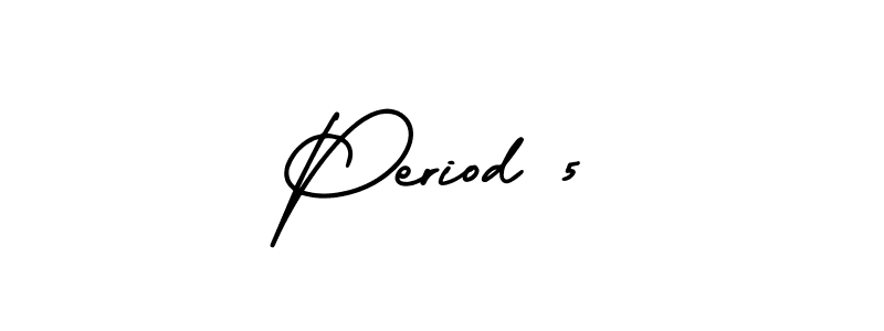 Period 5 stylish signature style. Best Handwritten Sign (AmerikaSignatureDemo-Regular) for my name. Handwritten Signature Collection Ideas for my name Period 5. Period 5 signature style 3 images and pictures png