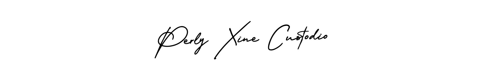Also You can easily find your signature by using the search form. We will create Perly Xine Custodio name handwritten signature images for you free of cost using AmerikaSignatureDemo-Regular sign style. Perly Xine Custodio signature style 3 images and pictures png