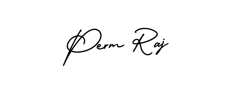 Also we have Perm Raj name is the best signature style. Create professional handwritten signature collection using AmerikaSignatureDemo-Regular autograph style. Perm Raj signature style 3 images and pictures png