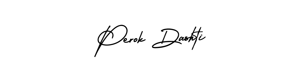 Similarly AmerikaSignatureDemo-Regular is the best handwritten signature design. Signature creator online .You can use it as an online autograph creator for name Perok Dashti. Perok Dashti signature style 3 images and pictures png