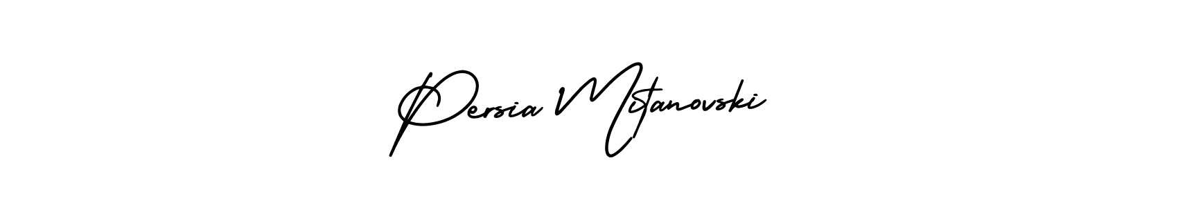 How to Draw Persia Mitanovski signature style? AmerikaSignatureDemo-Regular is a latest design signature styles for name Persia Mitanovski. Persia Mitanovski signature style 3 images and pictures png