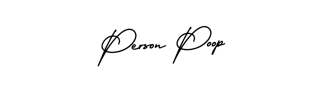 How to make Person Poop signature? AmerikaSignatureDemo-Regular is a professional autograph style. Create handwritten signature for Person Poop name. Person Poop signature style 3 images and pictures png