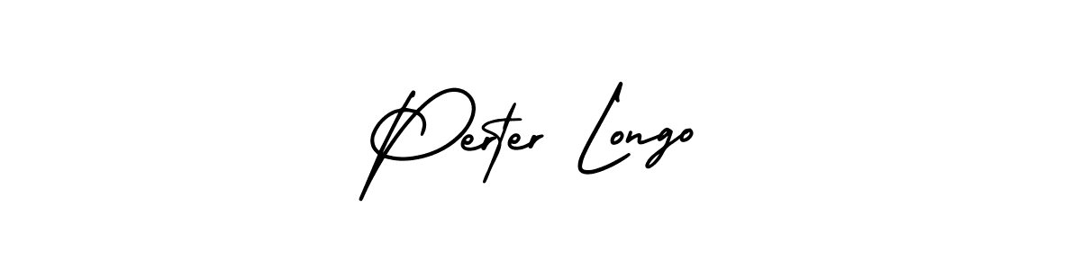 This is the best signature style for the Perter Longo name. Also you like these signature font (AmerikaSignatureDemo-Regular). Mix name signature. Perter Longo signature style 3 images and pictures png