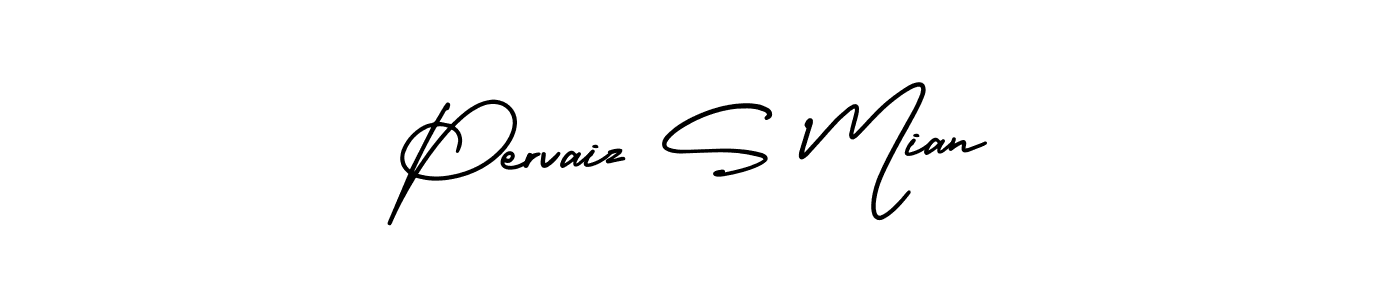 Make a beautiful signature design for name Pervaiz S Mian. Use this online signature maker to create a handwritten signature for free. Pervaiz S Mian signature style 3 images and pictures png