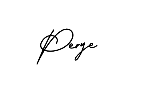 Similarly AmerikaSignatureDemo-Regular is the best handwritten signature design. Signature creator online .You can use it as an online autograph creator for name Perye. Perye signature style 3 images and pictures png