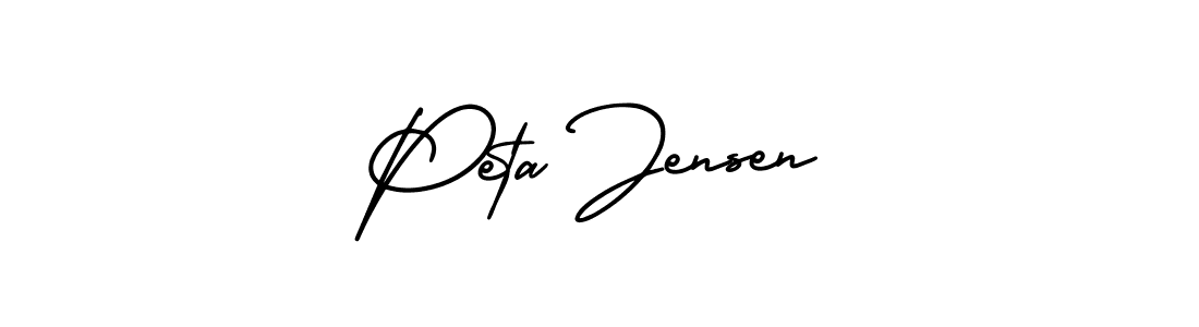 How to Draw Peta Jensen signature style? AmerikaSignatureDemo-Regular is a latest design signature styles for name Peta Jensen. Peta Jensen signature style 3 images and pictures png