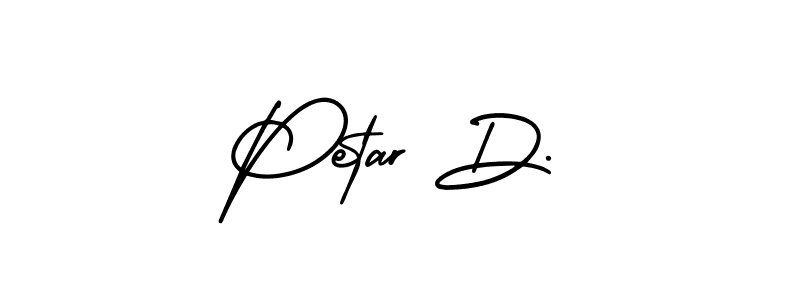 Petar D. stylish signature style. Best Handwritten Sign (AmerikaSignatureDemo-Regular) for my name. Handwritten Signature Collection Ideas for my name Petar D.. Petar D. signature style 3 images and pictures png