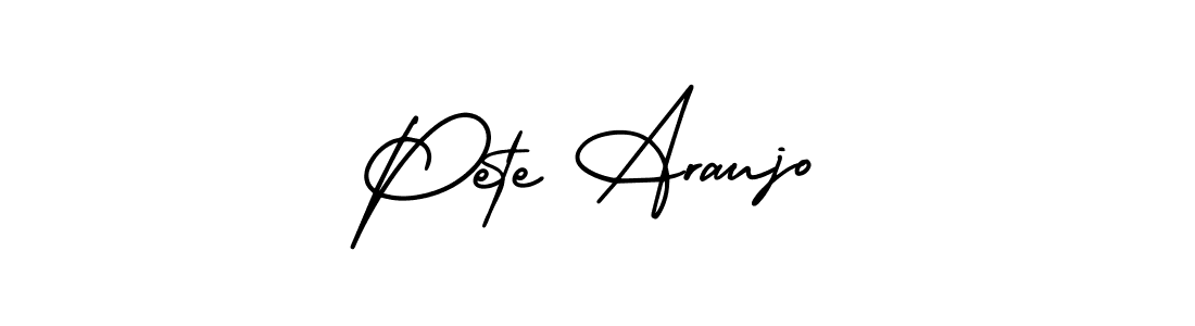 Create a beautiful signature design for name Pete Araujo. With this signature (AmerikaSignatureDemo-Regular) fonts, you can make a handwritten signature for free. Pete Araujo signature style 3 images and pictures png
