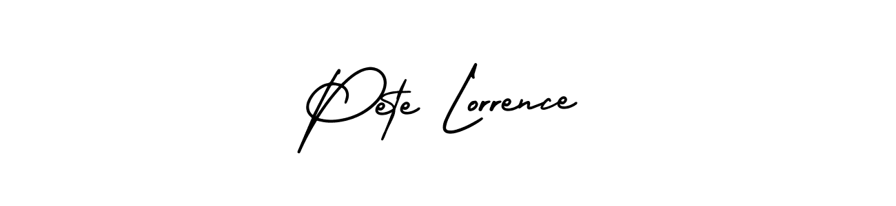 Design your own signature with our free online signature maker. With this signature software, you can create a handwritten (AmerikaSignatureDemo-Regular) signature for name Pete Lorrence. Pete Lorrence signature style 3 images and pictures png