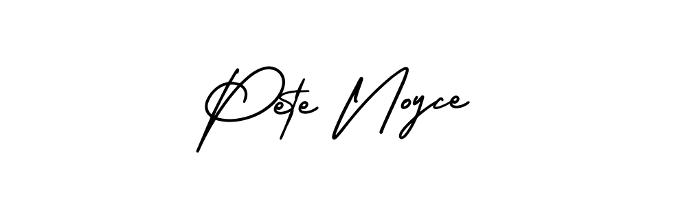 Use a signature maker to create a handwritten signature online. With this signature software, you can design (AmerikaSignatureDemo-Regular) your own signature for name Pete Noyce. Pete Noyce signature style 3 images and pictures png