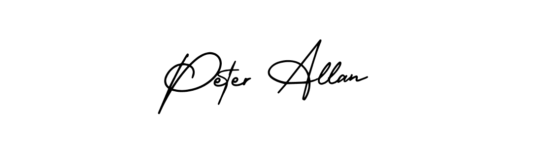 Use a signature maker to create a handwritten signature online. With this signature software, you can design (AmerikaSignatureDemo-Regular) your own signature for name Peter Allan. Peter Allan signature style 3 images and pictures png