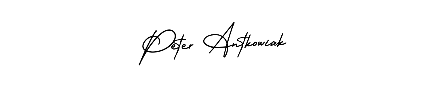 Make a beautiful signature design for name Peter Antkowiak. With this signature (AmerikaSignatureDemo-Regular) style, you can create a handwritten signature for free. Peter Antkowiak signature style 3 images and pictures png