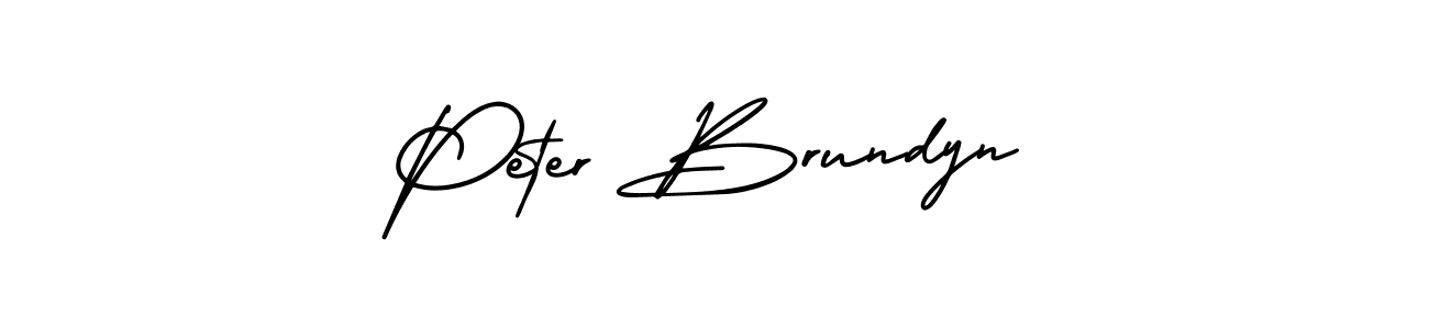 Create a beautiful signature design for name Peter Brundyn. With this signature (AmerikaSignatureDemo-Regular) fonts, you can make a handwritten signature for free. Peter Brundyn signature style 3 images and pictures png