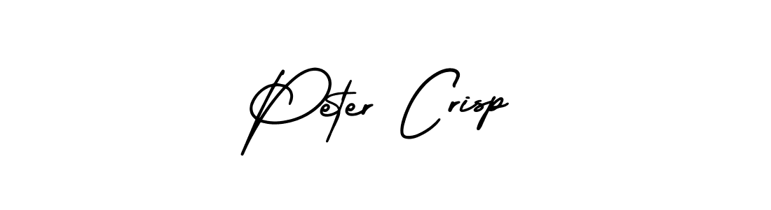 You should practise on your own different ways (AmerikaSignatureDemo-Regular) to write your name (Peter Crisp) in signature. don't let someone else do it for you. Peter Crisp signature style 3 images and pictures png