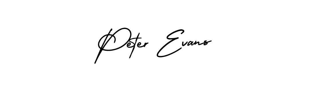 You should practise on your own different ways (AmerikaSignatureDemo-Regular) to write your name (Peter Evans) in signature. don't let someone else do it for you. Peter Evans signature style 3 images and pictures png