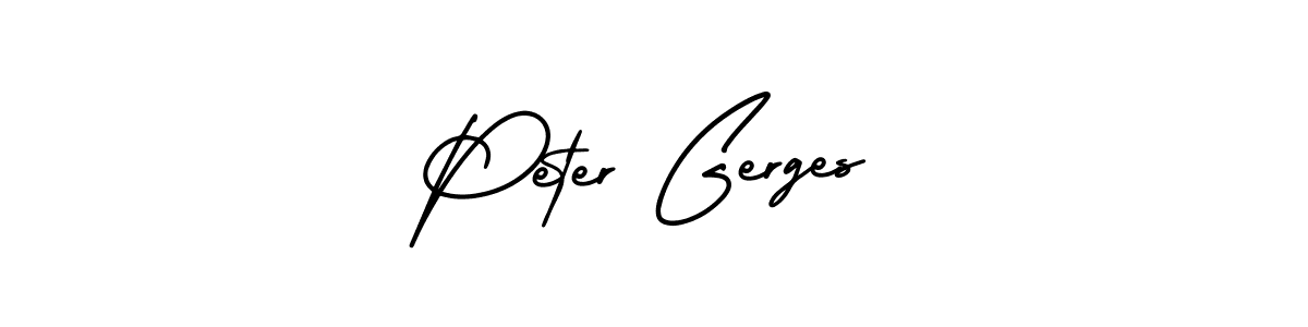 Create a beautiful signature design for name Peter Gerges. With this signature (AmerikaSignatureDemo-Regular) fonts, you can make a handwritten signature for free. Peter Gerges signature style 3 images and pictures png