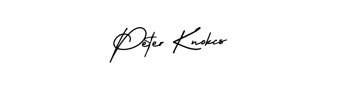 Make a beautiful signature design for name Peter Knokcs. With this signature (AmerikaSignatureDemo-Regular) style, you can create a handwritten signature for free. Peter Knokcs signature style 3 images and pictures png